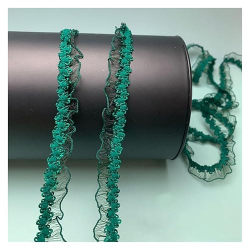 CAAXAINGJIAG Spitzenband. Spitzenband Stoff Nähen DIY Handwerk, elastisches Spitzenband Spitzenstoff Spitzenbesatz Dekoration for Geschenkverpackung Scrapbooking Hochzeit Nähen(Green) von CAAXAINGJIAG