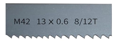 CAAXAINGJIAG mit Säge. 1710 mm x 13 mm M42 Bi-Metall-Bandsägeblätter 6, 14Tpi Bandsägeblatt for Schneiden von Hartholz, Metall.(8 12Tpi) von CAAXAINGJIAG