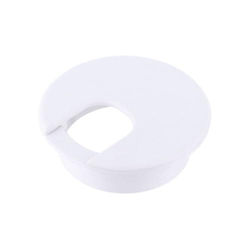 Kabeldurchführungsabdeckung für den Schreibtisch 8PCS Kabel Loch Abdeckung 35mm/50mm Computer Tülle Linie Box Schreibtisch Tisch Kabel Verschluss Kabel Klemme veranstalter Home Hardware(White,50mm) von CAAXAINGJIAG