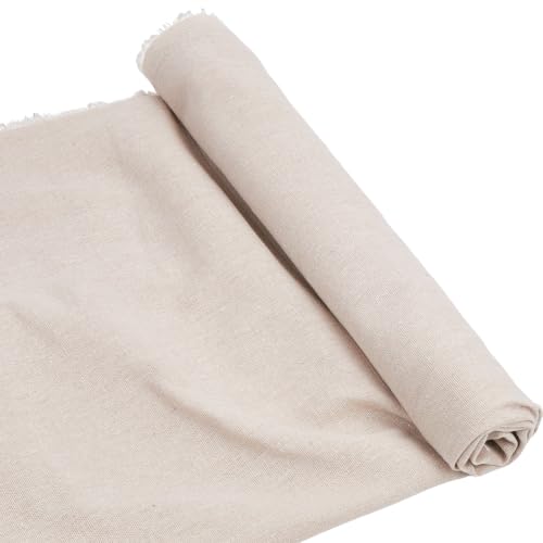 CABODYALS 1.6 m Grauer Quiltstoff Leinen Canvas Stoff Baumwoll Leinen Mischgewebe Meterware Quadratischer Jutestoff In Reiner Farbe Bestickter Stoff Zum Nähen Herstellen von Geschenkverpackungen DIY B von CABODYALS