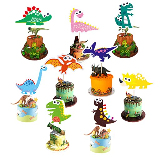 Pack of 36 Dinosaur Cupcake Toppers, Dino Cake Topper, Birthday Cake Decoration, for Children Boys Children Birthday Party Decoration von CACUINA