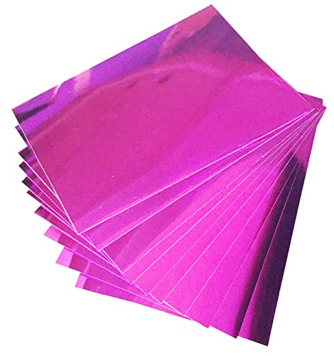 10 Blatt Premium Lila Spiegelfolie Board Sparkling Assorted Colors Cardstock Reflective, Shiny Poster Board 30,5 x 20,3 cm 250 g/m² Verwendung für Scrapbooking Papier Schneiden Biegen oder Formen von CAICXI