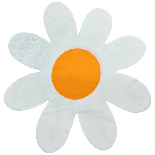 20 Stück Servietten Geburtstag,Gänseblümchen Deko Blumen,Daisy Tischdeko,Servietten Einschulung,Für Kinder Schule,Schulkind,Junge,Mädchen,Kindergeburtstag,Festival,Sommer Party,Hochzeit,Weihnachten von CAIKAILIOR