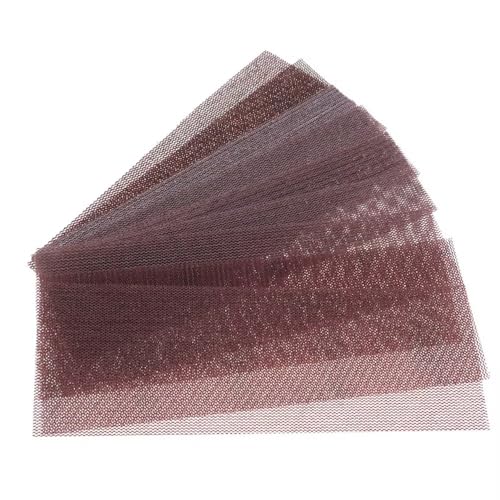 18pcs 70x198mm Staub Freie Schleifscheiben Gitter Mesh Schleifpapier Grit 80/120/180/240/320/600 für Polierfarbe und Anti-Verstopfung Trockene Sand Mesh Schleifmittel von CAIMEI SANDER