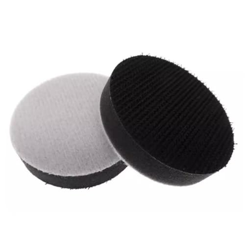 2pcs 2 Zoll 50mm Haken und Schleife Weiche Schwamm Kissen Scheiben Schutzpad für Winkelschleifer Polieren Pad für Beflocken Sandpapier Geeignete gebogene Oberfläche Polieren von CAIMEI SANDER