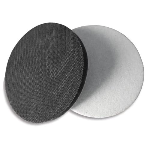 2pcs 5 Zoll 125mm Haken und Schleife Weiche Schwamm Kissen Scheiben Schutzpad für Winkelschleifer Polieren Pad für Beflocken Sandpapier Geeignete gebogene Oberfläche Polieren von CAIMEI SANDER