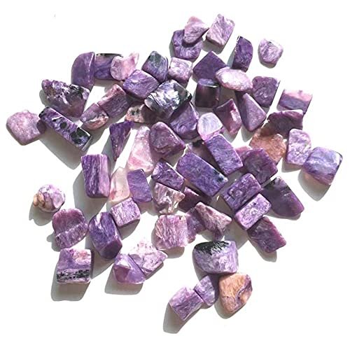 Haus Dekoration Natürliche Charoite Perlen Unregelmäßige Natürliche Original Charoite Perlen Lila Edelstein Heilstein Schmuck Schnitzereien (Color : 50g, Size : 5-9MM) von CAIZHI