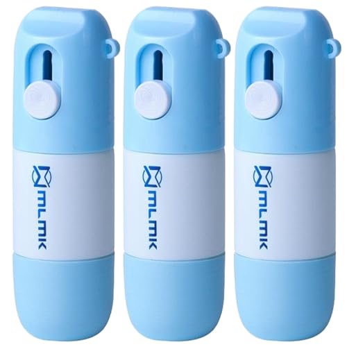 Identitätsdiebstahlschutz Roller Stempel 3pcs Anti -Diebstahl vertraulicher Roller Stempel und Boxschneider mit 10 ml Thermopapier Korrektur Flüssigkeit Tragbarer Adressblocker Roller -Stempel von CAKEEYUM