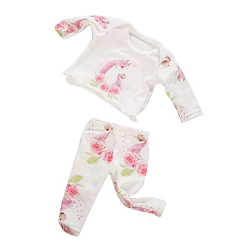 Puppe Pyjamas Anzug 18 Zoll Mädchen Puppe Alpaka Thema Pyjamas Fashion Dolls Kleider Kleidung Mini Puppe Pyjamas lässig Outfit Kinder Toysdoll Pyjamas Anzug 18 -Zoll Girl Doll Accessoire Pyjamas Mini von CAKEEYUM