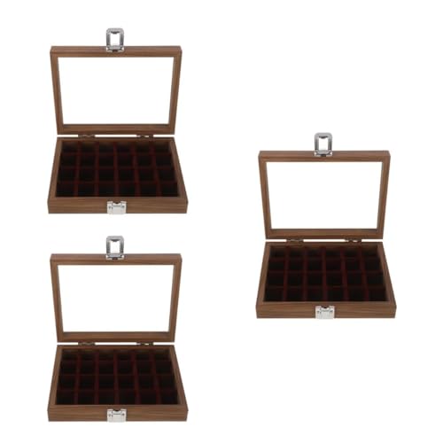 CALLARON 3 Teilige Box Schmuckschatulle Halsketten Vitrine Vitrine Aufbewahrungstabletts Für Schubladen Ringtablett Für Schmuck Ohrring Display Schmuck Organizer Und von CALLARON