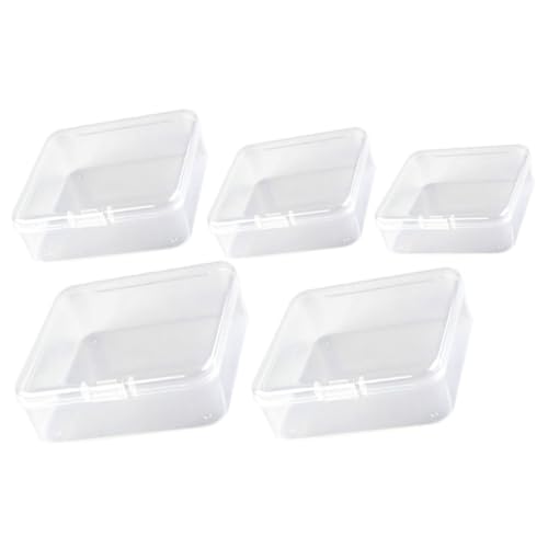 CALLARON 5 Stk Aufbewahrung sbox mit Perlen Ringboxen Boxen mit Deckel Anhänger Transparente Schmuckaufbewahrung Körbe aufbewahrungsdose storage boxes Schmuckbehälter Schmuck Vitrine pp von CALLARON