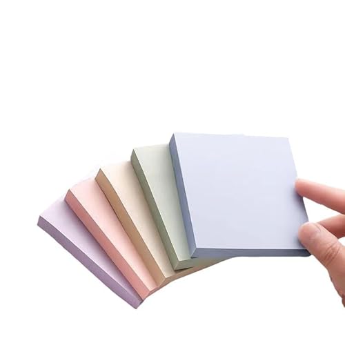 100 Blatt Pro Packung Sticky Notes, 5 Packungen 76 * 76mm Haftnotizen, Sticky Notes Aesthetic, Notizzettel Bunt Selbstklebende Klebezettel, Haftnotizzettel Kinder, Sticky Notes Set von CALLYSONIC