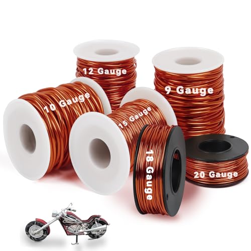 CAMAL Aludraht Wire 0.88mm x 22m Aluminiumdraht Blumendraht für Schmuckherstellung, Weich und Stark Basteldraht Schmuckdraht für Bonsai Baum, DIY-Skulptur, Schmuck (Orange Rot) von CAMAL