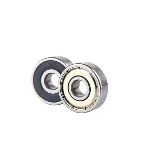 CAMCHJVVM 5/10PCS Ball 626ZZ 6 * 19 * 6mm Lager 626zz626RS 626 2rs 6262RS for 3D Drucker Teile Tiefe Nut Flansch Pulley Rad(10Pcs,626-2RS) von CAMCHJVVM