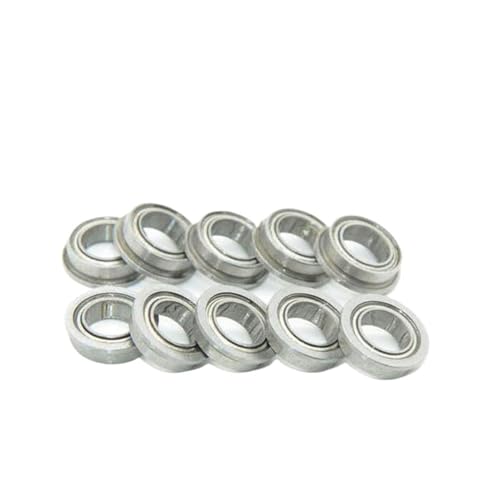 CAMCHJVVM MF105ZZ Flanschlager 5x10x4 mm 20/50/100PCS ABEC-3 Miniatur Flansch MF105 Z ZZ Kugellager(100PCS) von CAMCHJVVM