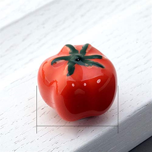 96 Schminktischgriff, Keramikgriff, niedlicher Schubladengriff for Zimmermöbel, Schubladengriff for Kleidung, Schuhschrank, Tür, Schubladengriff for den Innenbereich (Nr. 701)(Tomatoes) von CANCJDYTZ