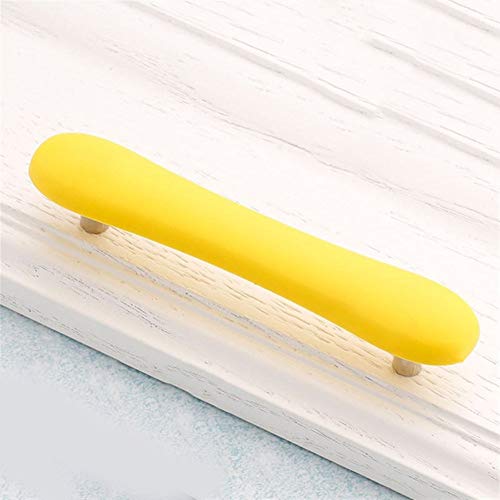 Schminktischgriff, Kindermöbelgriffe, Cartoon-Schrankknöpfe, Griffe, PVC, Wolke, Schublade, Knöpfe for Kinder, Innenbeschläge (Nr. 710)(256 Yellow) von CANCJDYTZ