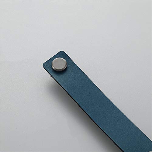 Schminktischgriff, Schrankgriff, weiches Leder, Leder, Kommode, Schublade, Türknöpfe, Möbelgriff, Hardware-Ledergriff, Innenbeschläge (Nr. 676)(Blue Item C,Hole 128 mm) von CANCJDYTZ