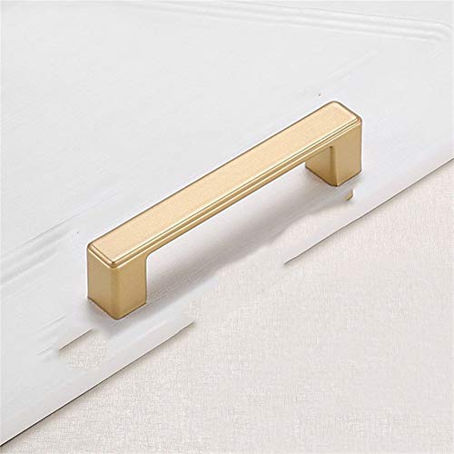 Schrankgriff im europäischen Stil, mattgoldene Schrankgriffe, Küchenschrankgriffe aus massiver Aluminiumlegierung, Schubladenknöpfe, Möbelgriff, Hardware, Schrankbeschläge (Nr. 709)(Handle 4065c 96g) von CANCJDYTZ