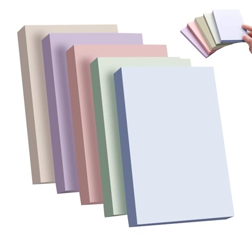 500 Stück Haftnotizen 76x50mm, Notizzettel Bunt Selbstklebende Klebezettel, Morandi Farben Sticky Notes für Schule, Zuhause, Büro, Studie, Hause von CANCYCC