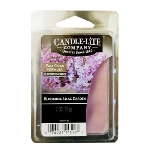 Candle-lite - Duftwachswürfel, Blooming Lilac Garden 56g, Lila, 7.5 x 10.5 x 11 cm von CANDLE-LITE