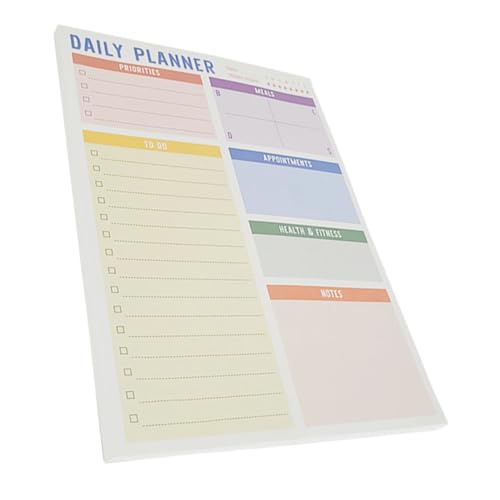 CANIGHT 1 Notizbuch Zu Machen Gewohnheits-tracker-tagebuch Whiteboard Für Die Wand Pastell Registerkarten Trocken Abwischbares Whiteboard Notizbücher Pad Machen Digital Dinge Papier von CANIGHT