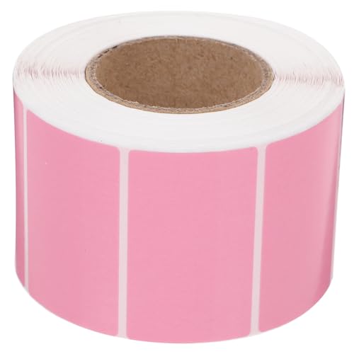 CANIGHT 1 Rolle Adressetiketten Etiketten für Lebensmittelbehälter DIY Thermopapier Preisaufkleber preisschild the office sticker namensaufkleber Thermoetiketten​r Klebeetikett Rosa von CANIGHT