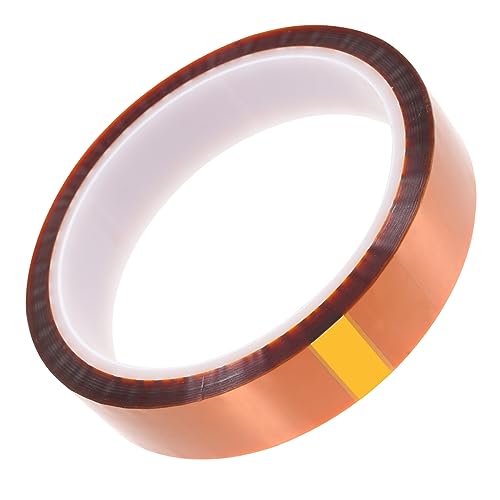 CANIGHT 1 Rolle Hochtemperaturbeständiges Klebeband Multifunktionsband Verschleißband packing tape paketband Tragbares Wärmeübertragungsband Wärmedämmband Polymerfolie aus Polyimid von CANIGHT