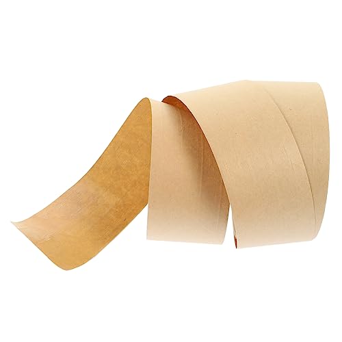 CANIGHT 1 Rolle Papier Klebeband Braunes Versandklebeband Kartonband Wetterfestes Klebeband Wasserdichtes Verpackungsband Bildband Zum Einrahmen Kraftband Dichtungszubehör Pappband Khaki von CANIGHT