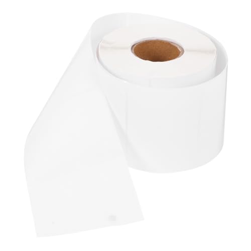 CANIGHT 1 Rolle Preisschildpapier Aufkleber Thermoetikettenpapier benutzerdefinierte Thermoetiketten selbstklebendes bedruckbares Papier Adressetiketten Klebeetikett leere Papiere Weiß von CANIGHT