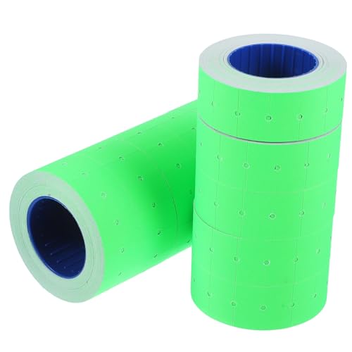 CANIGHT 1 Rolle Preisschildpapier tags label beschrifter Merchandise-Preisschilder tagger Selbstklebender Preisaufkleber selbstklebendes Preisschild Klebeaufkleber Klebeetikett Green von CANIGHT