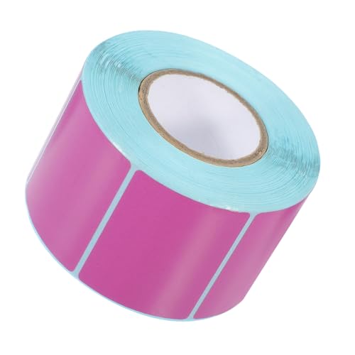 CANIGHT 1 Rolle Thermopapier Etiketten Aufkleber Klebeetikett Selbstklebendes Etikett Selbstklebendes Etikett Rechtecke Etikett Aufkleber Papier Thermoetikett Violett von CANIGHT