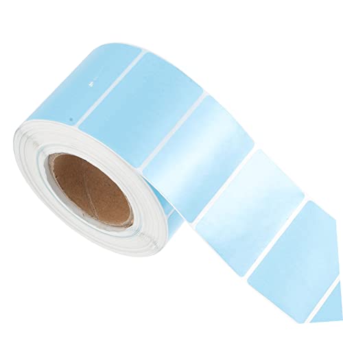 CANIGHT 1 Rolle Thermopapier Preisaufkleber Klebriges Mailing Direkte Thermische Aufkleber Schlüsselclip Am Gürtel Kühlschranketiketten Klebeetiketten Adressetiketten Sky-blue von CANIGHT