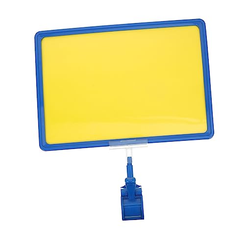 CANIGHT 1 Satz Billboard-Clip Tag-Anzeige Schilderhalter Fan-Shop Etikett speichern steht preisaufsteller preisschilder werbetafel Preisanzeigetafel Warenpreisschild ein neuer Stoff Blue von CANIGHT