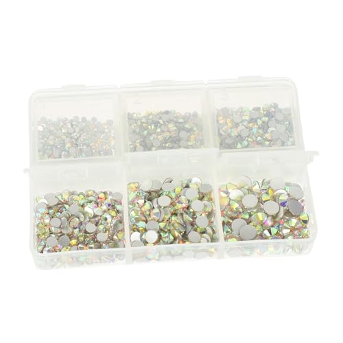 CANIGHT 1 Satz Flache Strass-Accessoires Nail-Art-Handwerk Nagelanhänger selber machen Nagelschmuck Nagel-Dip-Kit home decor wohnungseinrichtung aufkleber Maniküre Strass Nagel Charms Glas von CANIGHT