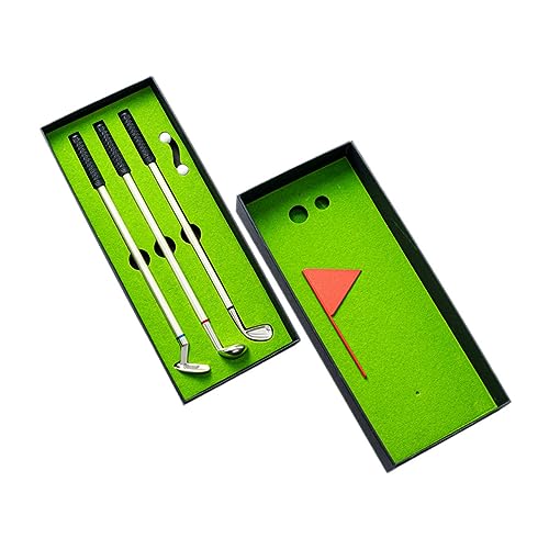 CANIGHT 1 Satz Kugelschreiber Golfgeschenke Golf-stifte Lustiges Golfgeschenk Golfzubehör Golfschläger-kit Desktop-golfspielzeug Dekorativer Stift Fun-clubs-stift Strumpfwaren Metall von CANIGHT