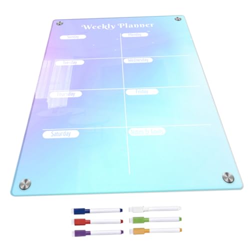 CANIGHT 1 Satz Trockenlöschtafel Trockenlöschkalender Für Den Kühlschrank Zeichenbrett Trocken Abwischbar Planungstafel Aus Acryl Essensplanungstafel Acryl-kalenderplanertafel Magnetisch von CANIGHT