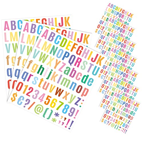 CANIGHT 10 Blätter Alphabet-aufkleber Alphabet-etiketten Alphabet-spielzeug Buchstaben- Und Zahlenaufkleber Farbige Aufkleber Alphabet- Und Zahlenaufkleber Kleine Buchstabenaufkleber Vinyl von CANIGHT