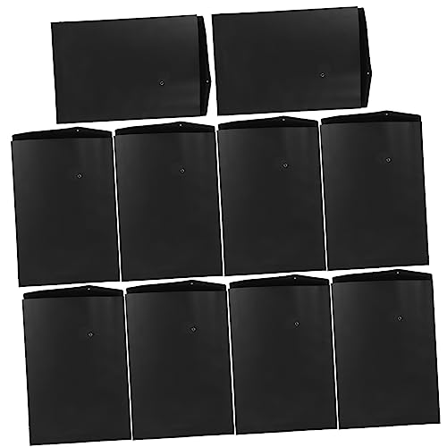 CANIGHT 10 Stück Schnur Kraftpapier-Portfolio Speicherorganisator wieder aufnehmen Dokumentenumschlag aus Kraftpapier A4 Umschläge Kraft-Umschläge Aktenumschlag Dateiorganisator Black von CANIGHT