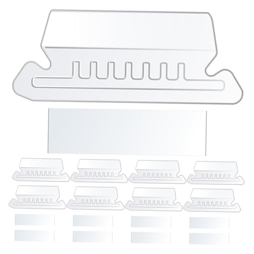 CANIGHT 100St Etikettenhalter Hängeregistratur unterscheiden Organizer zum Aufhängen von Ordnern ordnerregister ordner register beschrifter Ablageordner Ordneretiketten für Hängemappen PVC von CANIGHT