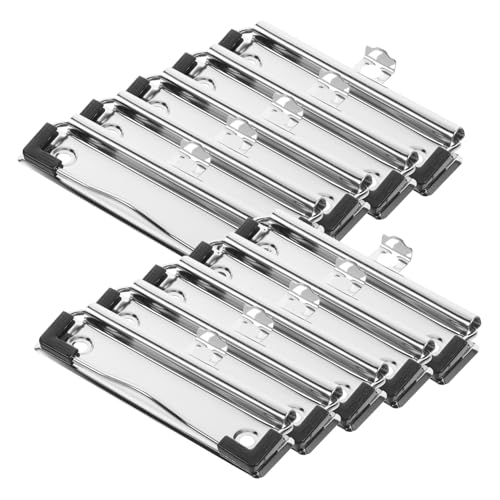 CANIGHT 10st Aktenordner Klemmbrett Liefert Große Clipboard-clips Clips Für Dateitafeln Büroklammern Dokumentieren Klemmbrettclips Für Studenten Büro-klemmbrett-clips Silver Metall von CANIGHT