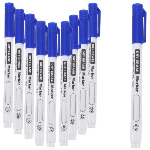 CANIGHT 10st Schulzubehör Lehrermarkierungsstift Marker Für Die Schule Textmarker Schulteil Whiteboard-markierungsstift Whiteboardstift Graffiti-markierungsstift Schreibmarker Plastik Blue von CANIGHT