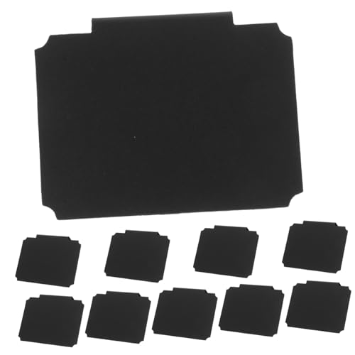 CANIGHT 10st Schwarze Tafelklammern Clip-etiketten Für Lagerbehälter Korbetikettenclip Korbetiketten Aufclipsen Etiketten Für Schrankkörbe Etiketten Für Werbeschilder Fördernd Pvc Black von CANIGHT