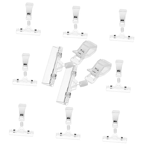 CANIGHT 10st Universelle Werbemappe Etiketten Für Clip Für Korbetiketten Clips Schildhalter Logo Fan-shop Etiketten Für Den Einzelhandel Zeichenclip P.s Transparent von CANIGHT