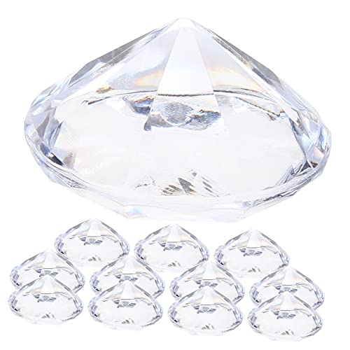 CANIGHT 12St Diamond Position Kartenhalter Staffelei stehen Tischbild steht hochzeitsdeko visitenkarten halterung Notizhalter Inhaber einer Nummernkarte Memohalterständer Acryl Transparent von CANIGHT