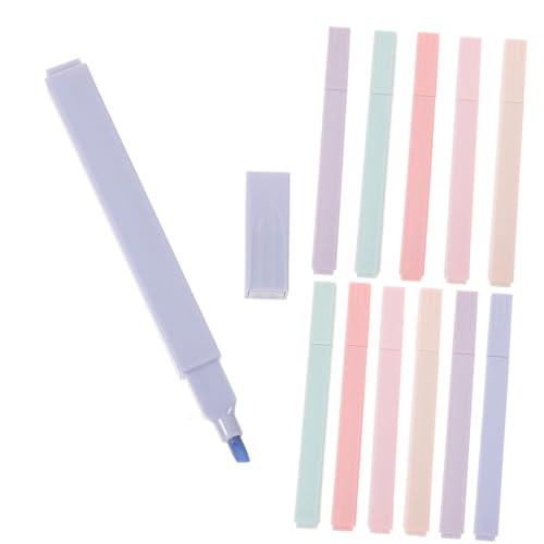 CANIGHT 12st Morandi-textmarker Fluoreszierende Stifte Malen Sie Markierungen Kawaii-markerstifte Textmarker in Verschiedenen Farben Gel-textmarker-marker Textmarker Mit Keilspitze Pp， von CANIGHT