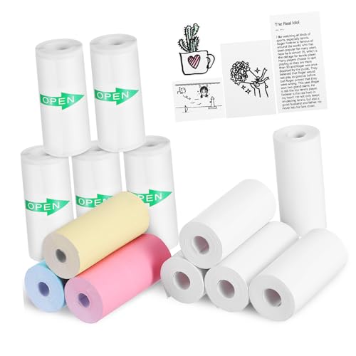 CANIGHT 13Rollen Thermopapier Selbstklebendes Druckpapier für Thermodrucker Bunt und Transparent für Quittungen Fotos und Kreative Projekte CANIGHT 13Rollen Thermopapier Selbstklebendes Druckpapier für Thermodrucker Bunt und Transparent für Quittungen Fotos und Kreative Projekte von CANIGHT