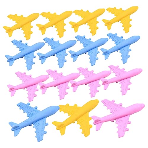 CANIGHT 15St Radiergummi Schulpreise Lieferungen Briefpapier in Flugzeugform coole schulsachen schöne Gummis radierer kinder erasers for Lerngummis Schulpreise Gummis Plastik Colorful von CANIGHT