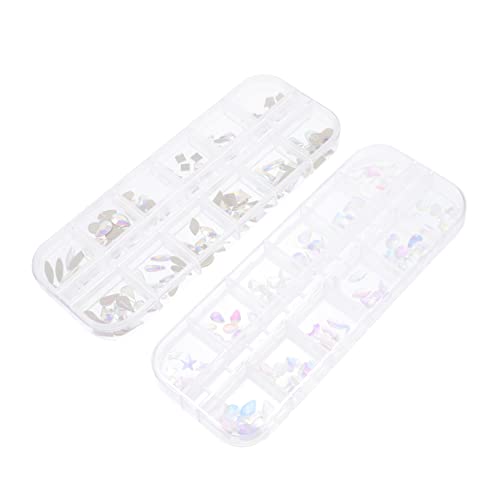 CANIGHT 2 Boxen Von DIY Nail Art Dekoration Künstliche Fingernagel Nagel Salon Versorgung von CANIGHT