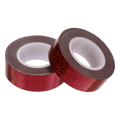 CANIGHT 2 Rollen Weihnachtliches Klebeband Glitzerndes Klebeband Aufkleber Starkes Wasserbeständiges Klebeband Teppichband Für Hartholzböden Einseitiges Klebeband Starkes Klebeband von CANIGHT